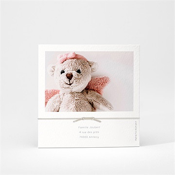 Faire-part naissance jolie mosaïque bracelet - Dos du faire-part