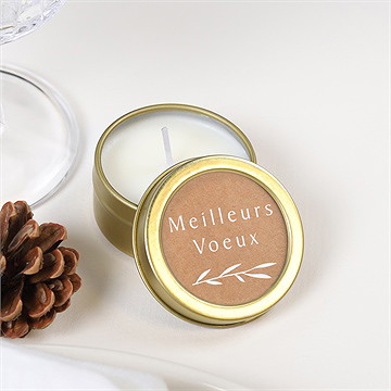 Bougie noël douce flamme - Mise en situation