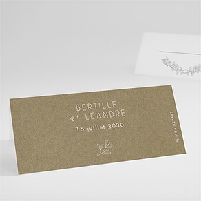 Marque-place mariage festivités