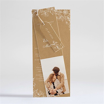 Faire-part mariage belle découverte superposition