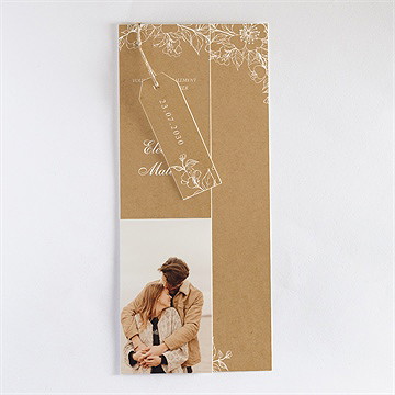 Faire-part mariage belle découverte superposition - Faire-part assemblé