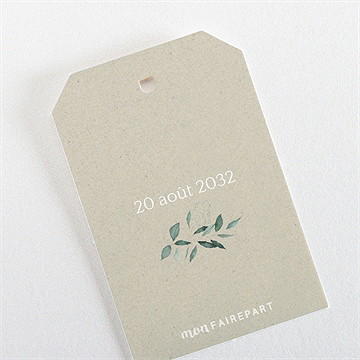 Etiquette mariage intimité - Dos de l'étiquette