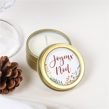 Bougie noël jolie intention - Mise en situation