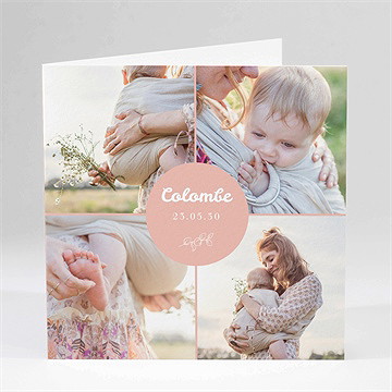 Faire-part naissance sous toutes les coutures plié