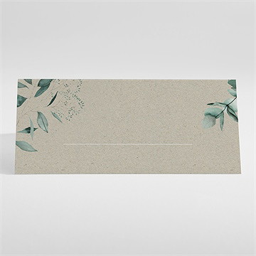 Marque-place mariage intimité - Dos du marque-place