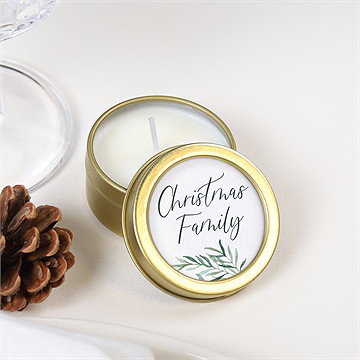 Bougie noël christmas family - Mise en situation