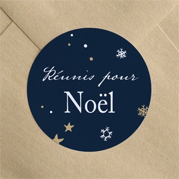Stickers noël etoiles d'hiver