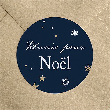 Stickers noël etoiles d'hiver