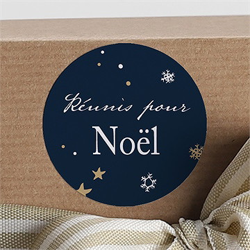 Stickers noël etoiles d'hiver - Mise en situation