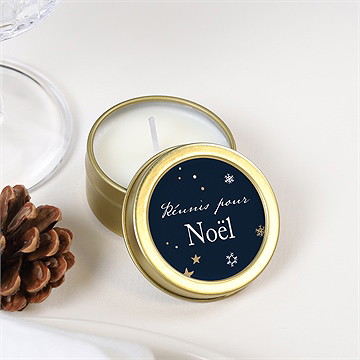 Bougie noël etoiles d'hiver - Mise en situation
