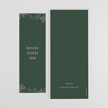 Carte de voeux ecrin d’hiver - Dos de la carte