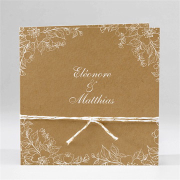 Carte pliée - carré