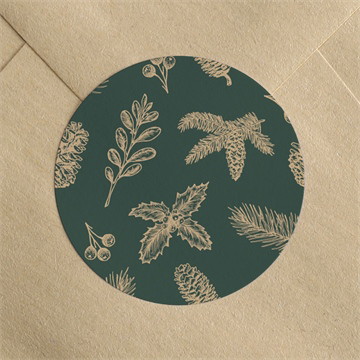 Stickers noël déco en or