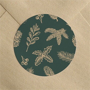 Stickers noël déco en or