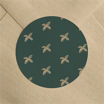 Stickers noël touche dorée