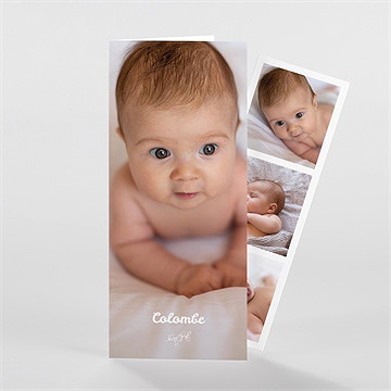 Faire-part naissance toutes les coutures photomaton