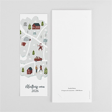 Carte de voeux petit monde - Dos de la carte