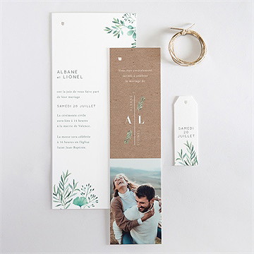 Faire-part mariage let love grow ! superposition - Vue d'ensemble