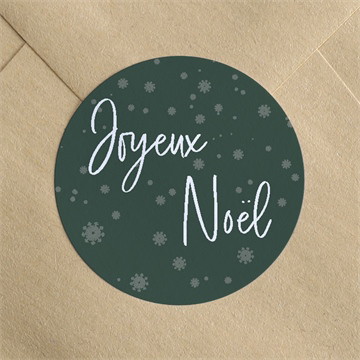 Stickers noël flocons blancs