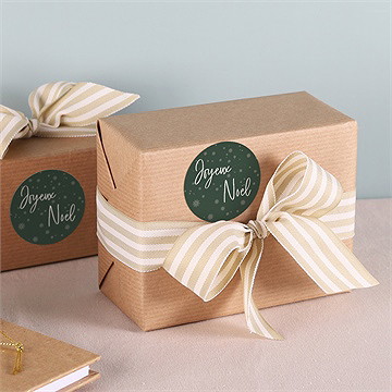 Stickers noël flocons blancs - Mise en situation