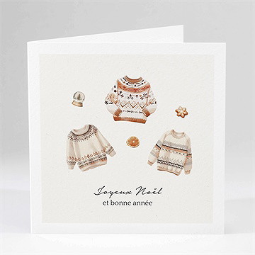 Carte de voeux gros pulls et confidences