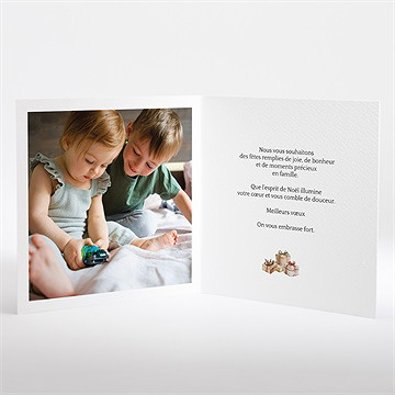 Carte de voeux gros pulls et confidences - Intérieur de la carte