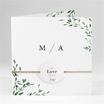 Carte pliée - carré