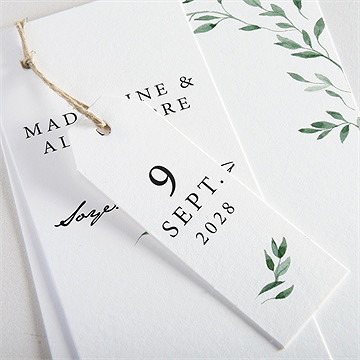 Faire-part mariage l'olivier superposition - Faire-part assemblé