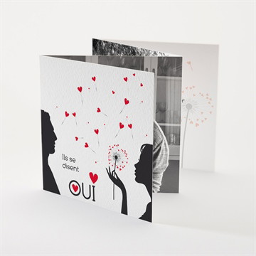 Faire-part mariage un oui en photo accordéon