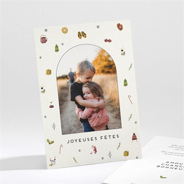 Carte de voeux arche de noel