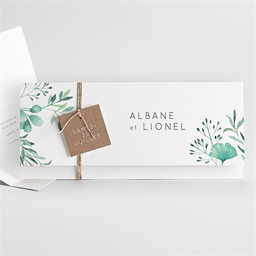 Faire-part mariage let love grow ! pochette - Faire-part entier