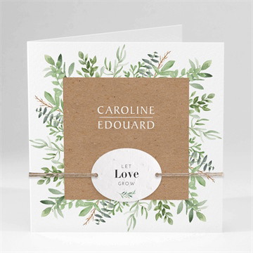 Carte pliée ensemencée