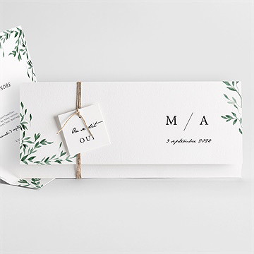 Faire-part mariage l'olivier pochette - Faire-part entier