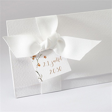 Faire-part mariage complicité pochette - Détail du faire-part