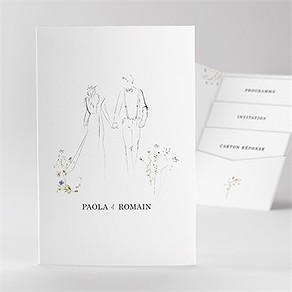Faire-part mariage complicité pocketfold
