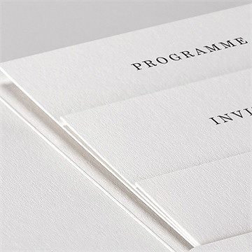 Faire-part mariage complicité pocketfold - Détail du faire-part