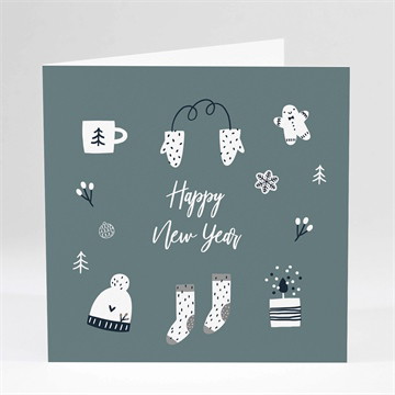 Carte pliée - carré