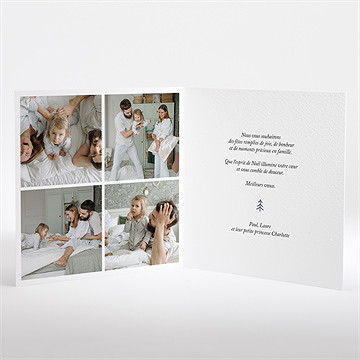 Carte de voeux tout en douceur - Intérieur de la carte