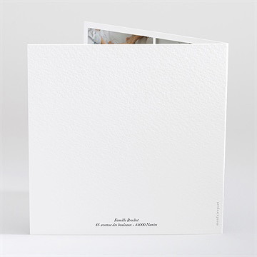 Carte de voeux tout en douceur - Dos de la carte