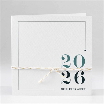 Carte de voeux touche végétale