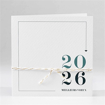 Carte de voeux touche végétale