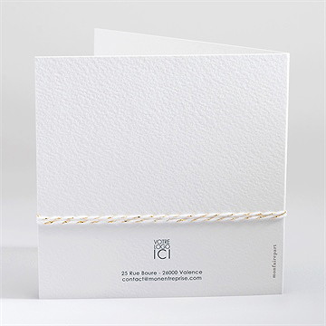 Carte de voeux touche végétale - Dos de la carte