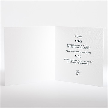 Carte de voeux touche végétale - Intérieur de la carte