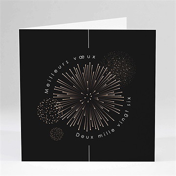 Carte de voeux feu d'artifice