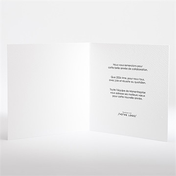 Carte de voeux feu d'artifice - Intérieur de la carte