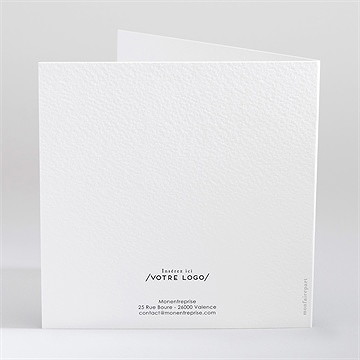 Carte de voeux feu d'artifice - Dos de la carte