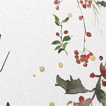 Carte de voeux noel - Détail de la carte