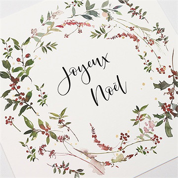 Carte de voeux noel - Détail de la carte