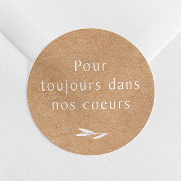 Stickers décès a dieu dorure