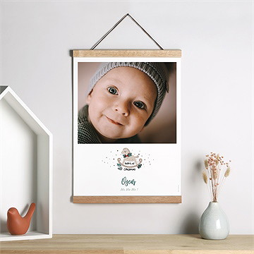 Affiche naissance premier noël - Mise en situation